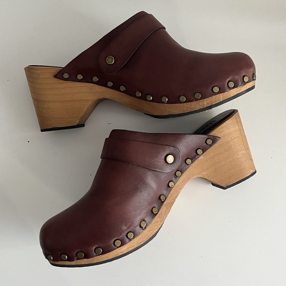 Lisa B. Leather Clogs